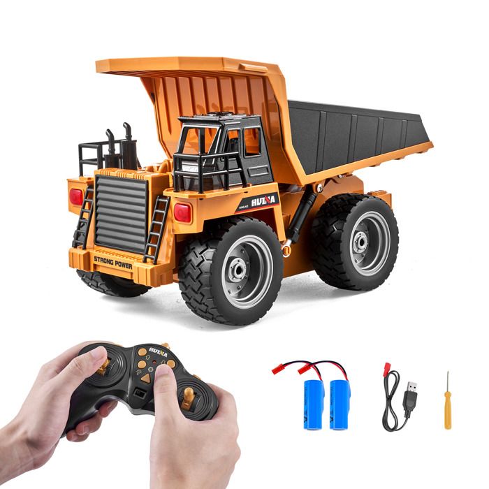 Camion Benne Télécommandé Teeggi Pour Enfants - 1:20, 9 Canaux, éclairages Et Sons - Jouet De Chantier