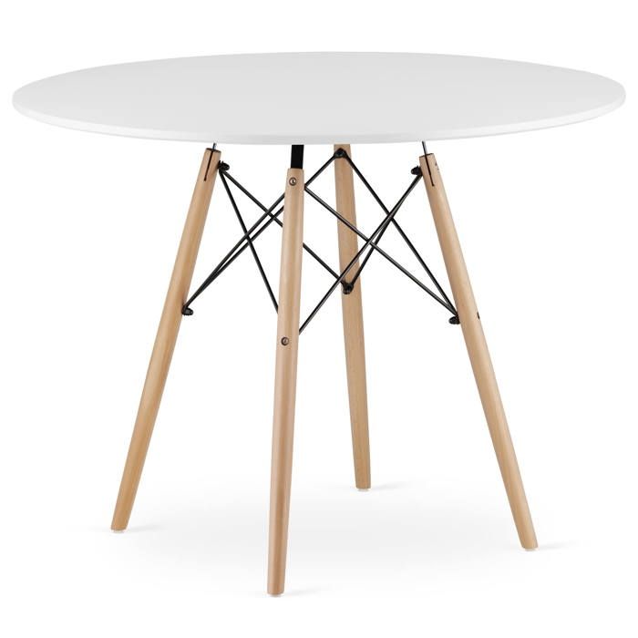 Table de salle à manger ronde - Table Ronde Moderne TODI – Élégance et Robustesse (Ø 100 cm H 72 cm)