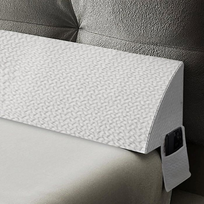 VERCART Long coussin cale remplissage despace (0 à 152 cm) entre le matelas et la tête de lit ou le mur(Blanc 150cm) VERCART Long coussin cale remplissage despace (0 à 152 cm) entre le matelas et la tête de lit ou le mur(Blanc 150cm)