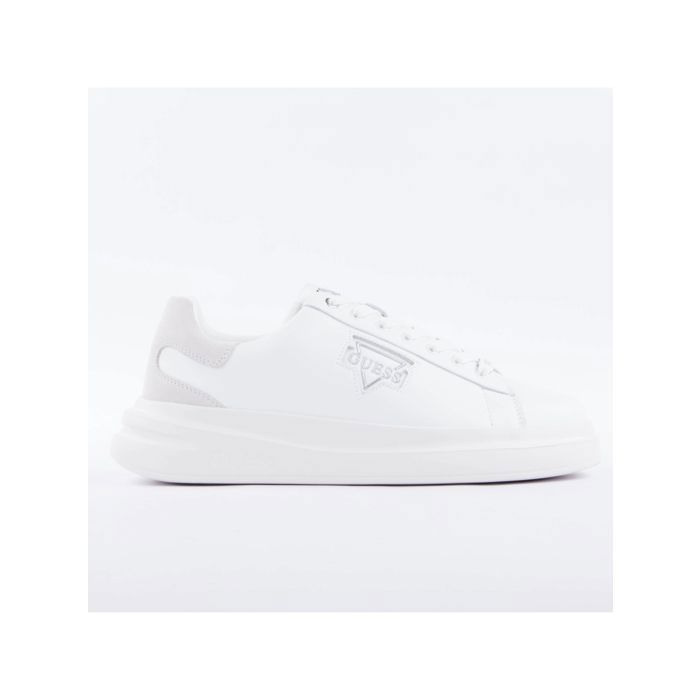 Basket Guess Homme Elba Blanc cuir