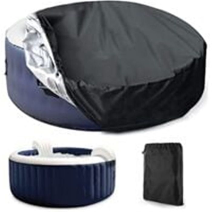 Housse De Protection Pour Spa - Tissu Oxford 420D - Imperméable, Anti-UV, Anti-poussière - Tailles 200x200x85 Cm