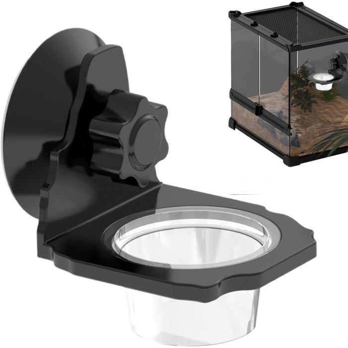 Comparer les prix de Distributeur De Nourriture pour GeckoRécipient pour Reptiles  Accessoire De Terrarium avec Ventouse