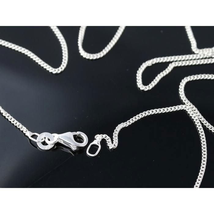 Chaine 50cm maille gourmette en argent 925 épaisseur fine 1 4mm pour petit pendentif Chaine 50cm maille gourmette en argent 925 épaisseur fine 1 4mm pour petit pendentif