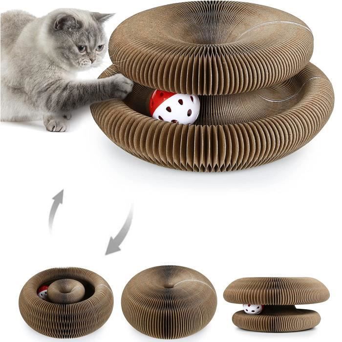 Meilleurs prix pour Griffoir pour chat - WHDPETS - Carton ondulé - Pliable - Interactif - Durable