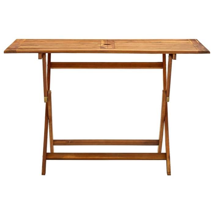 Vidaxl Table de jardin - pliable 120x70x75 - cm massif