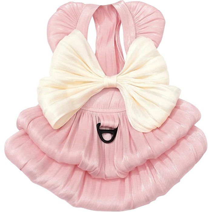 Robe de princesse pour petite chienne jupe à nœud papillon pour chat robe tutu de ballerine mignonne vêtements dété pour