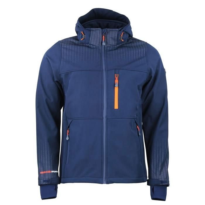 Veste à capuche softshell Peak Mountain Cabra - marine Veste à capuche softshell Peak Mountain Cabra - marine