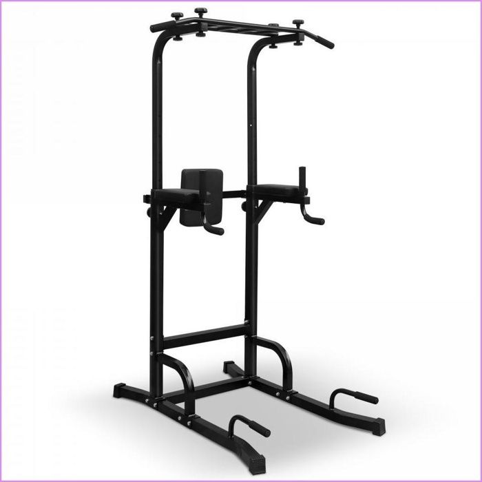 Station De Musculation Marbo MH-D203 – Barre De Traction + Dips, 5 Hauteurs Réglables, Résistance 200kg – Cadre 40x40 Mm, Stable