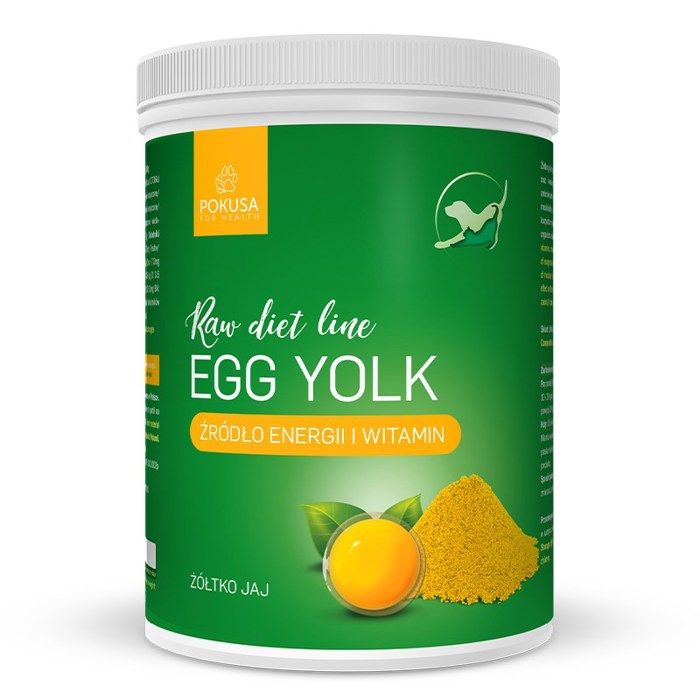 Complément alimentaire pour animaux - Pokusa - Farine de jaune dœuf - 800 g - Soutien foie et pancréas
