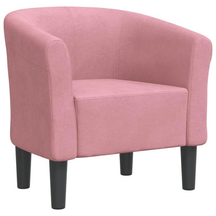Mode Chaise cabriolet/Chaise de salon 1 PLACE - PARAJIE - max charge 110kg - rose velours @7843377928