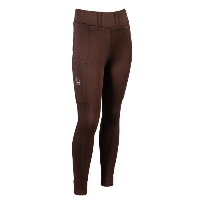 Legging équitation full grip fille HKM Lana II - dunkelbraun Legging équitation full grip fille HKM Lana II - dunkelbraun