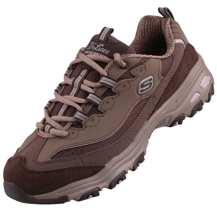 Skechers Baskets pour Femme 150872-CHOC Marron