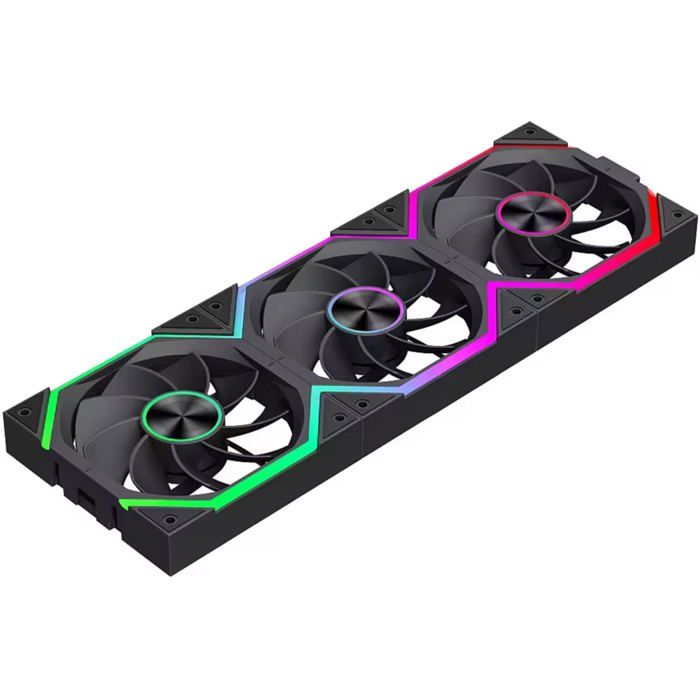 Ventilateur de boîtier GAMEMAX 120 mm 360 x 120 x 25 mm 2000 trmin 0 ARGB 30 dB
