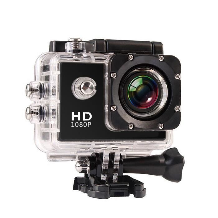Le noir - Norme de caméra - Mini caméra Full HD 1080P étanche pour Gopro Style Go Pro, caméscope de Sport pou