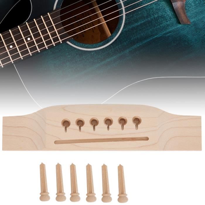 Selle Filetée Pour Guitare 6 Cordes - Alliage Zinc & Acier - Remplacement Pont