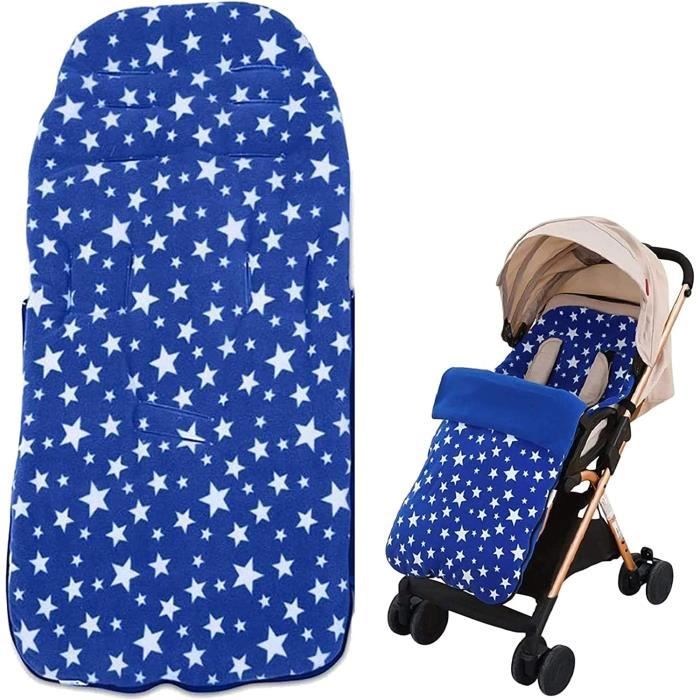 Chancelière pour bébé sac de couchage bleu d'hiver pour poussette et siège  auto