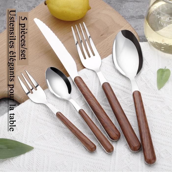CTCCORC Ensemble de 40 couverts de cuisine dorés de luxe pour 8