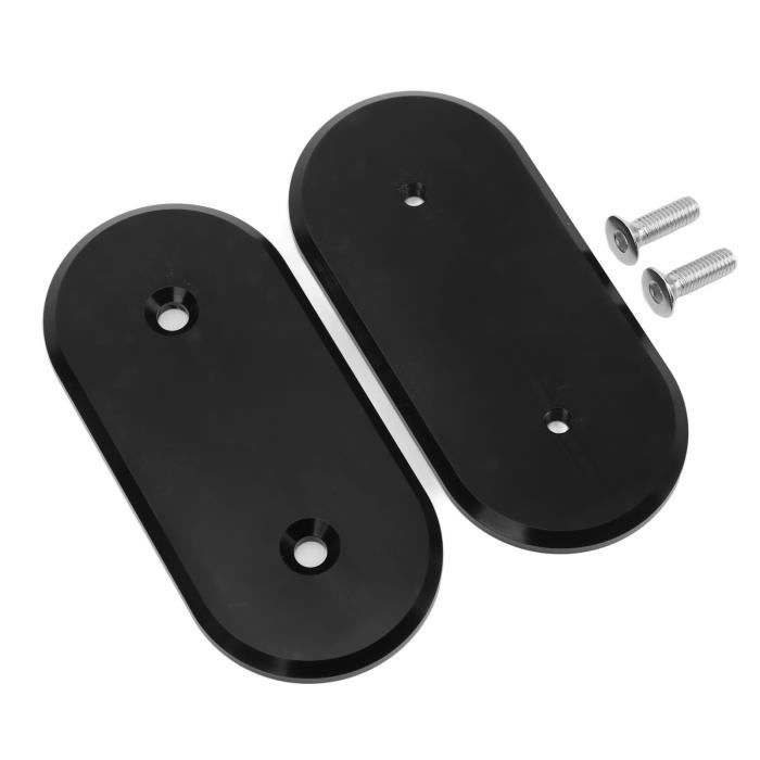 Bouchons De Rétroviseur Moto M10 X 1,25 – Aluminium CNC Noir – Pour BMW R NINET / NINE T 2014-2019 – Cache-vis