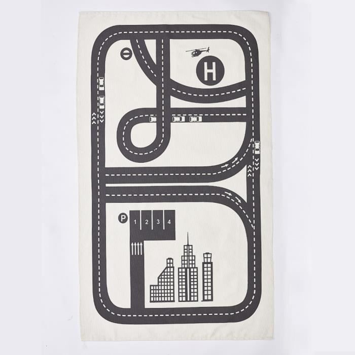 Tapis De Jeu Rectangle Circuit Voiture De Course Jouet Cadeau Pour