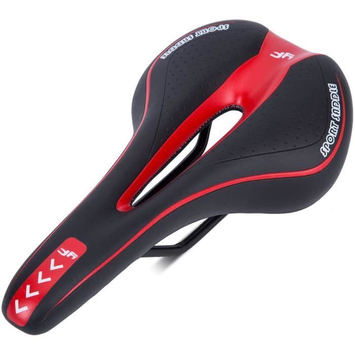 Selle de Vélo Gel Confort Anti-Choc Siège Réglable Antidérapant VTT Route  27 * 15cm A36 - Cdiscount Sport