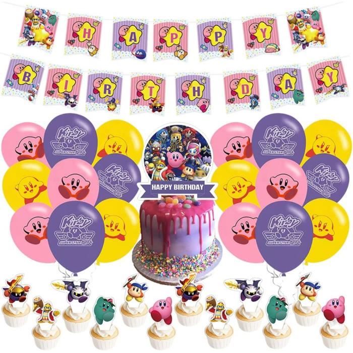 Kit Décoration Anniversaire Kirby – Ballons, Guirlande, Décor Pour Fête Fille