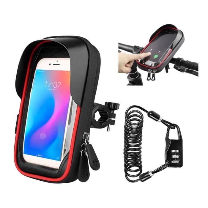 Sacoche étanche ROTTO Pour Téléphone Vélo – Rotation 360°, 3 Tailles, Compatible Batterie Externe