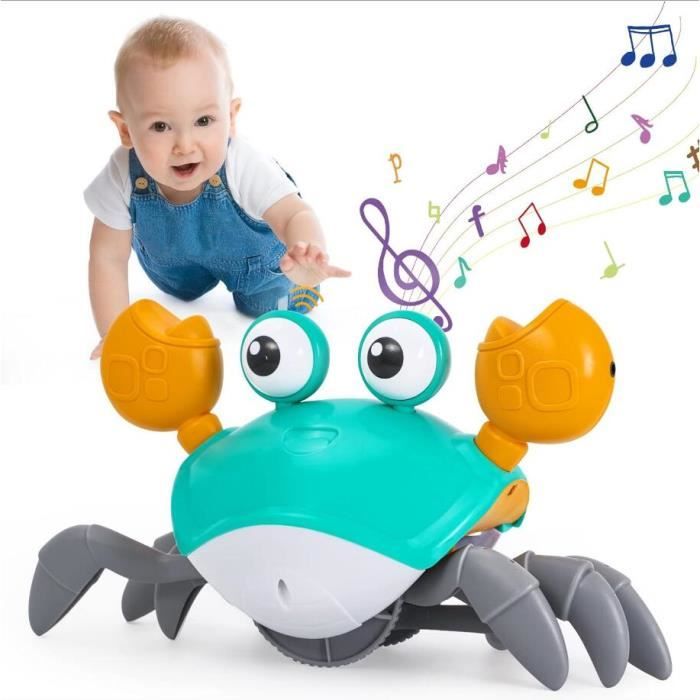 Jouet Bébé Enfant 1 2 3 4 an,LED Musical Capteur Interactif Crabe Rampant  Jouet pour Bébé 6 9 12 24 Mois,Cadeau Enfant Garçon Fille - Cdiscount Jeux  - Jouets