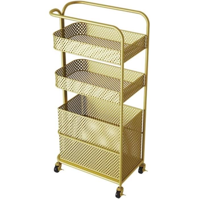 SONGMICS Desserte à Roulettes, Chariot De Rangement, Étagère Roulante