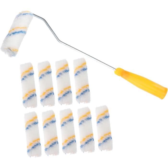 Rouleau De Peinture à Motifs En Bois Rouge, 178x52mm, 7 Pouces, Outil à Grain De Caoutchouc Avec