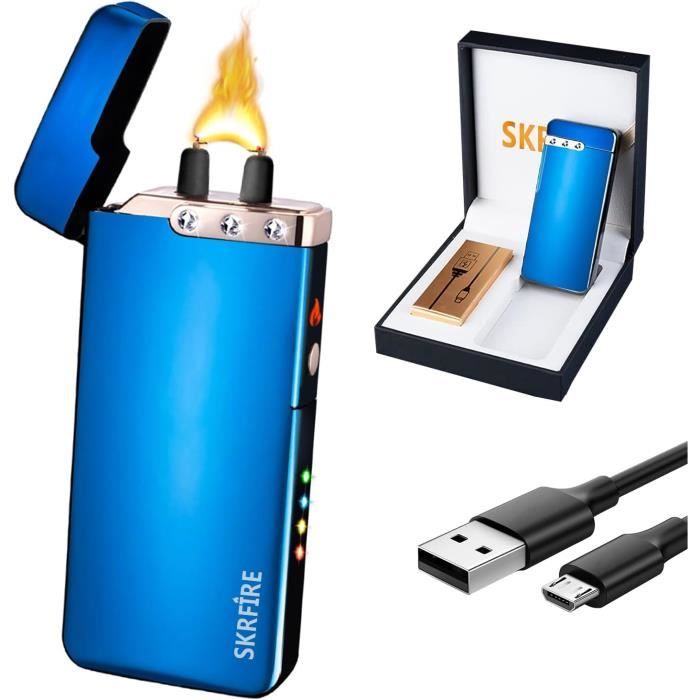 Briquet Électrique À Arc De Flamme, Briquet Plasma Rechargeable Étanche Avec 3 Strass, Briquet Briquet Électrique À Arc De Flamme, Briquet Plasma Rechargeable Étanche Avec 3 Strass, Briquet