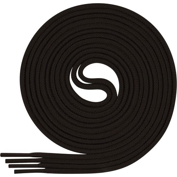 2 Paires Lacets Cirés Puzeam 3mm - Ronds Et Fins Pour Chaussures Habillées Homme