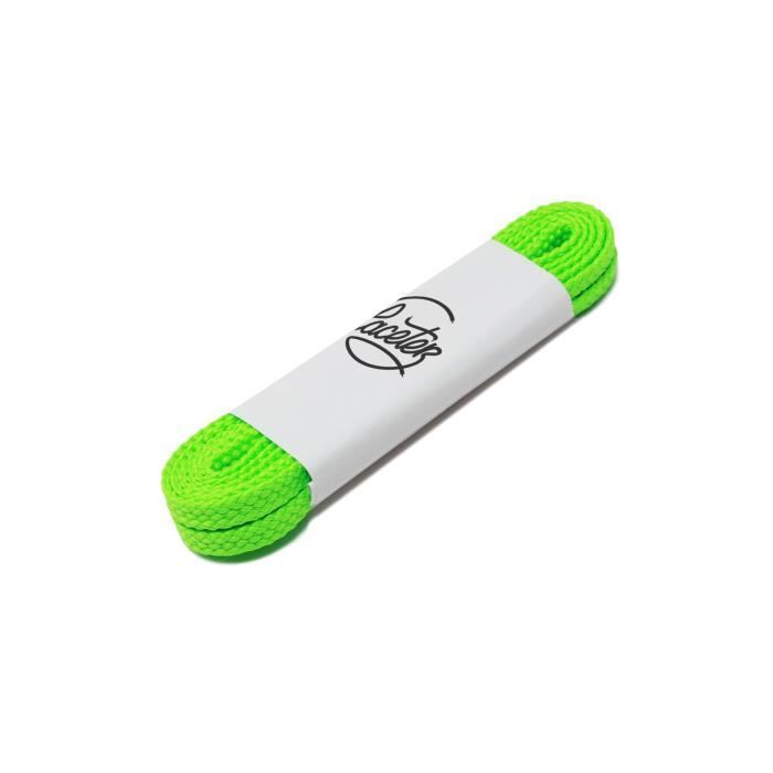 Lacets de Sport Vert Fluo 130cm 12 trous maximum Lacets plats pour Chaussures de Sport Fabrique en France Cdiscount Chaussures
