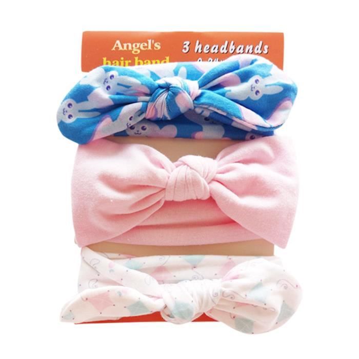 Bandeau Bébé Fleur Élastique - Accessoire Cheveux Fille - Taille Unique - Neuf