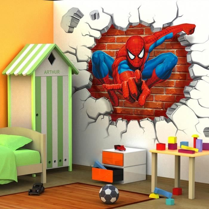 50 50 Cm 3d Spiderman Dessins Animes Movie Decoration Interieur