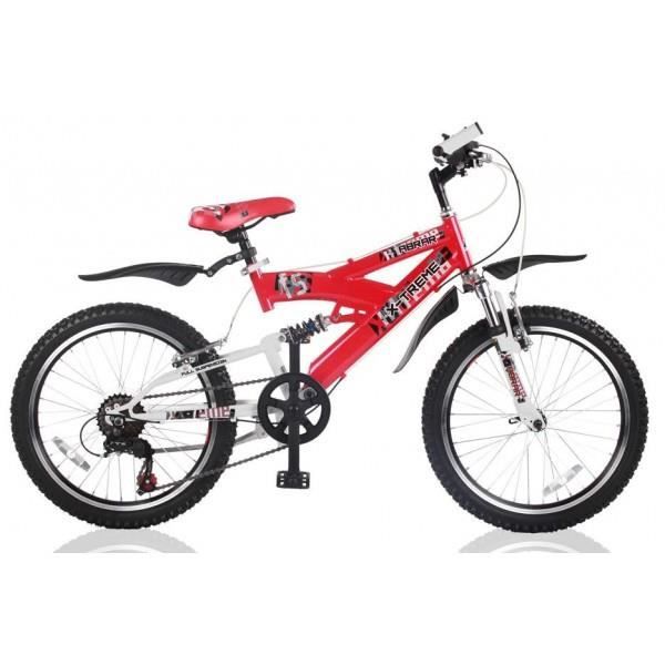 Velo Garcon X Treme 20 Pouces Blanc Rouge Prix Pas Cher Cdiscount