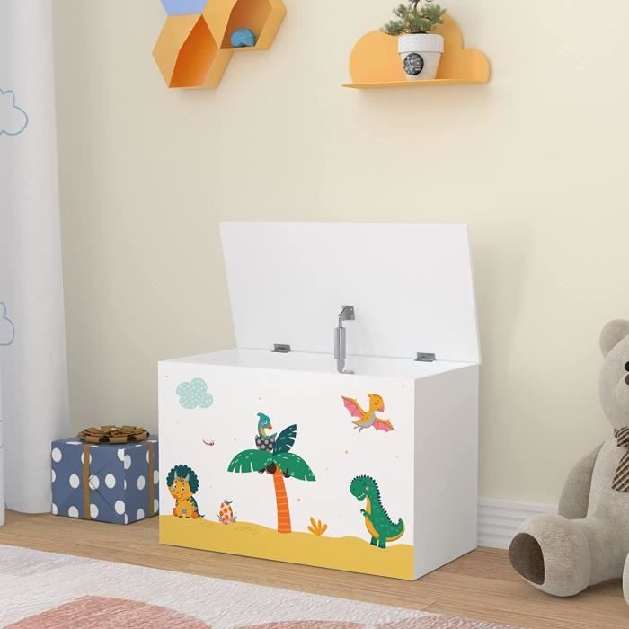 Coffre à Jouets En Bois-VEVOR-990 X 395 X 480 Mm-Grand Banc De Rangement Pour Enfants-pour Salle De Jeux, Chambre-Gris - Puériculture & Eveil Bébé
