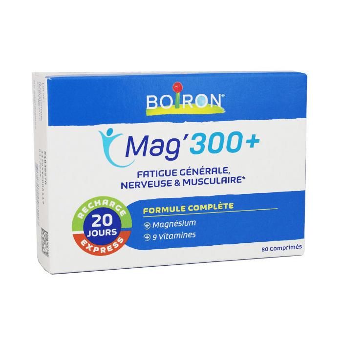 Comparer les prix de Compléments alimentaires - BOIRON - MAG 300+ - Fatigue et Nervosité - 80 comprimés