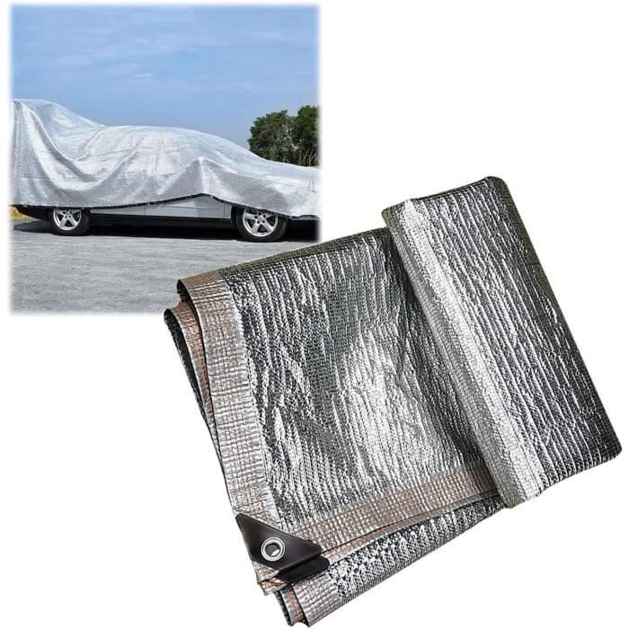 Filet D'Ombrage Aluminium Réfléchissant 99% - Tissu Ombre Résistant UV 2mx3m Pour Piscine Jardin Voiture