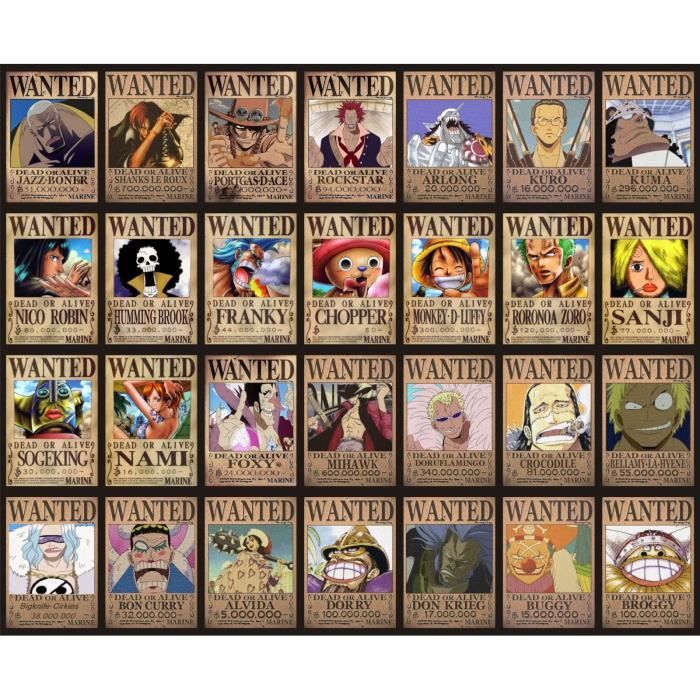Poster Affiche Manga Wanted Onepiece 4 61x75cm Cdiscount Maison Poster Affiche Manga Wanted Onepiece 4 61x75cm Cdiscount Maison