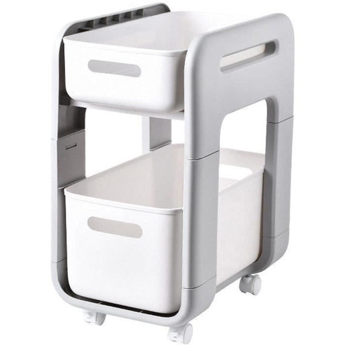 Paniers Coulissants UINOFLE Lot De 2 - 2 Niveaux Pour Rangement Cuisine/salle De Bain