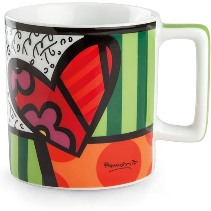 Egan Britto Icons Teeset - Teekanne, Cappuccino Tasse & Tablett Mehrfarbig