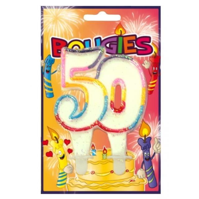 Bougie D Anniversaire Blister 50 Ans Achat Vente Bougie Anniversaire Cdiscount