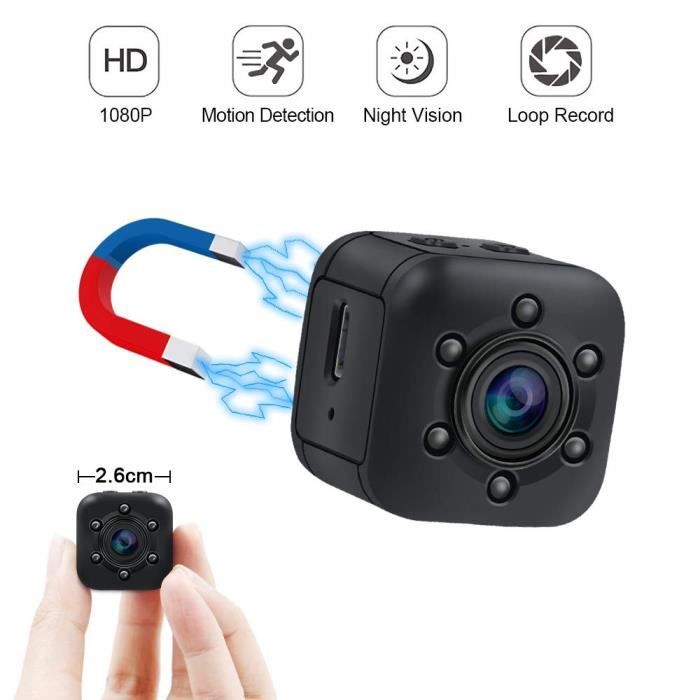 Caméra Espion,1080P Mini Camera Espion WiFi Réveil Caméra Cachée de Surveillance de Vision Nocturne Nanny Caméra Détection de Mouvement 