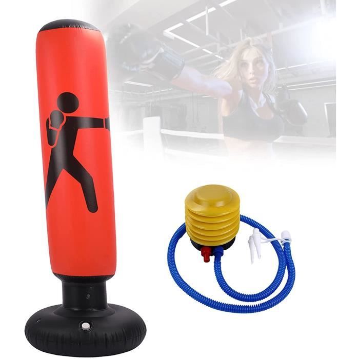 Fitness Punching Ball Gonflable, 160 Cm (62.99") PVC Cible Sacs, Lourds