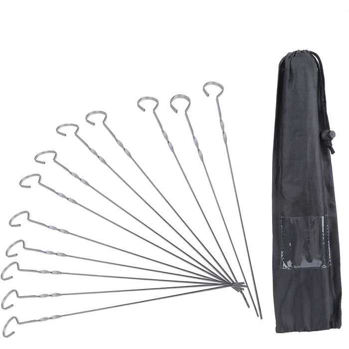 onlyfire Le Système de Brochettes Rotatifs Résistant s'adapte à Tout Gril de Rôtisserie Tournebroche pour Barbecue, Acier Inoxydable, avec 6 Brochettes 41cm Longues, 16cm onlyfire Le Système de Brochettes Rotatifs Résistant s'adapte à Tout Gril de Rôtisserie Tournebroche pour Barbecue, Acier Inoxydable, avec 6 Brochettes 41cm Longues, 16cm