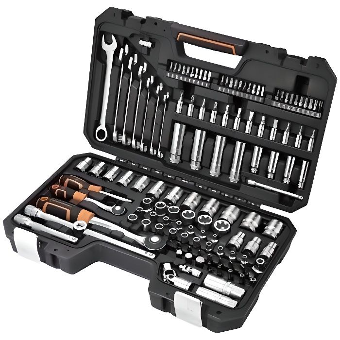 Coffret A Douille Pro Magnusson 128 Pieces Vanadium Avec Clefs