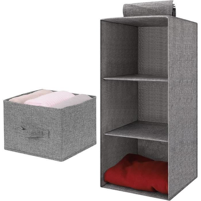 1 Pièce Porte Chaussures Mural, Rangement à Trois Niveaux, Poches