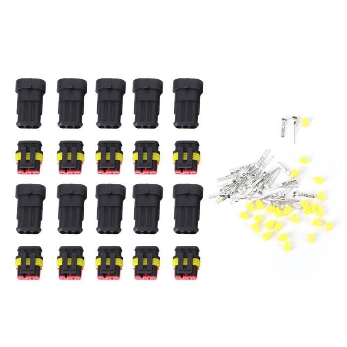 Connecteur Electrique 3 Broches Achat Vente Pas Cher