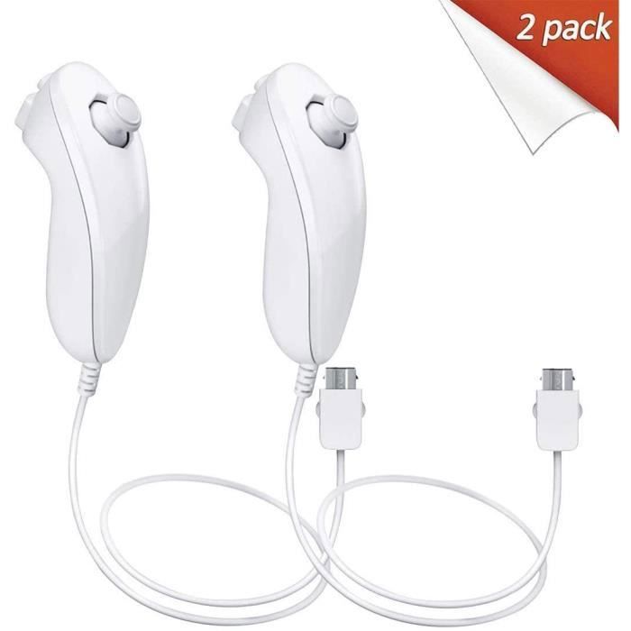 Manette + Nunchuck Pour Nintendo WII - Marque GOOURC - Couleur Rouge - Occasion Fonctionnelle