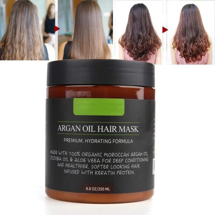 Masque Capillaire LPM Nutrition 4 En 1 à L'Huile D'Argan Bio - 300ml, Sans Silicone - Le Petit Marseillais